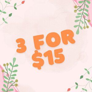🧡🧡  3 For $15 Bundle Sale 🧡🧡
